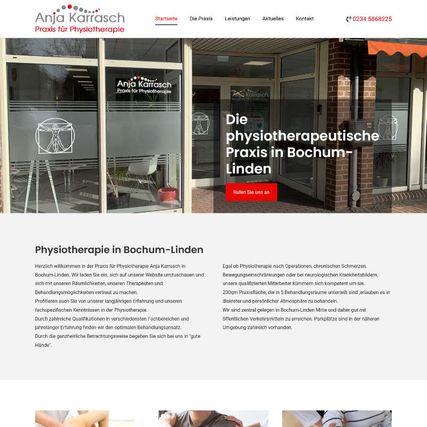 Top 5 Website | smartsite comfort | Anja Karrasch Praxis für Physiotherapie