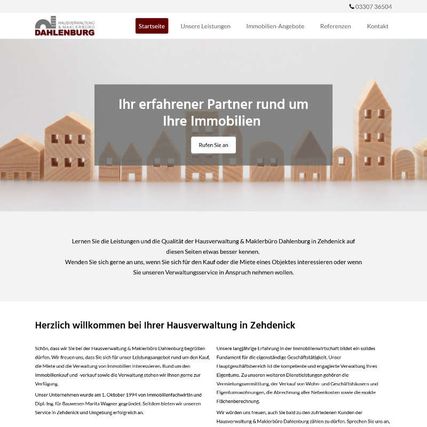 Top 5 Website | smartsite comfort | Hausverwaltung & Maklerbüro Dahlenburg
