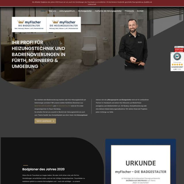 Top WordPress Website | Fischer Sanitär und Heizungstechnik