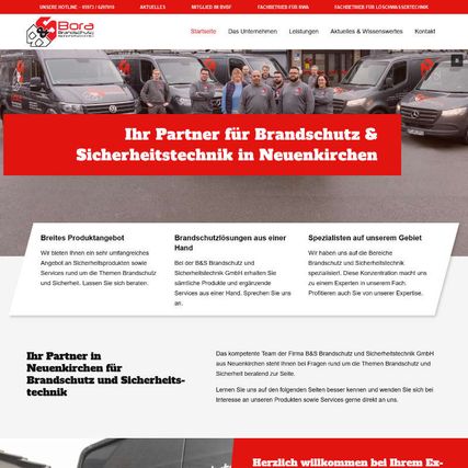 Top WordPress Website | B&S Brandschutz- und Sicherheitstechnik