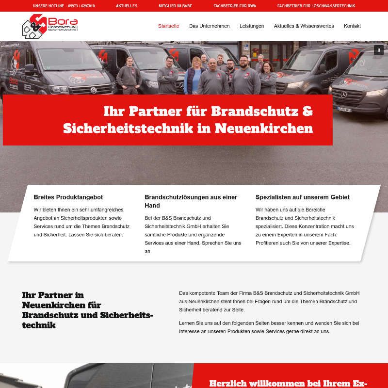 Top WordPress Website | B&S Brandschutz- und Sicherheitstechnik