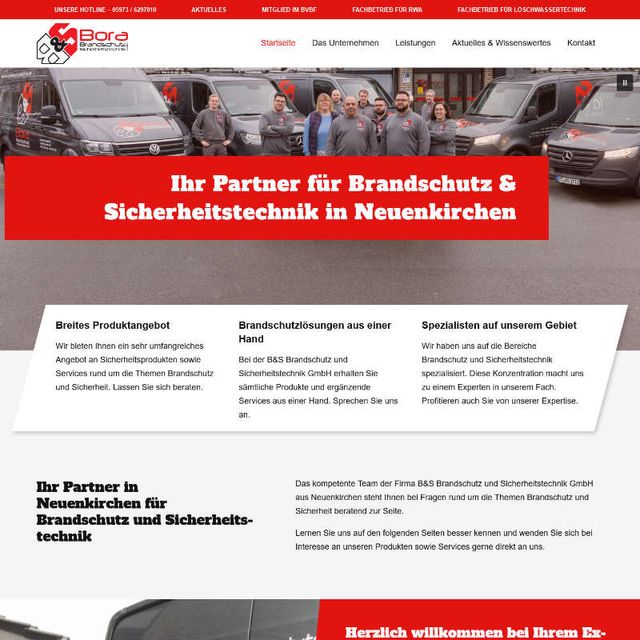 Top WordPress Website | B&S Brandschutz- und Sicherheitstechnik