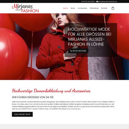 Top 5 Website | smartsite comfort, smartshop + Logo | Mirjanas Allsize-Fashion