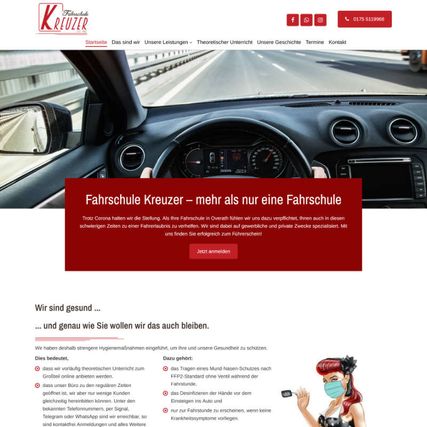 Top 5 Website | smartsite premium | Fahrschule Kreuzer
