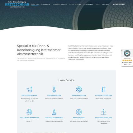 Top WordPress Website | Rohr- und Kanalreinigung Kretzschmar 